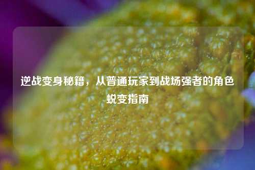 逆战变身秘籍，从普通玩家到战场强者的角色蜕变指南